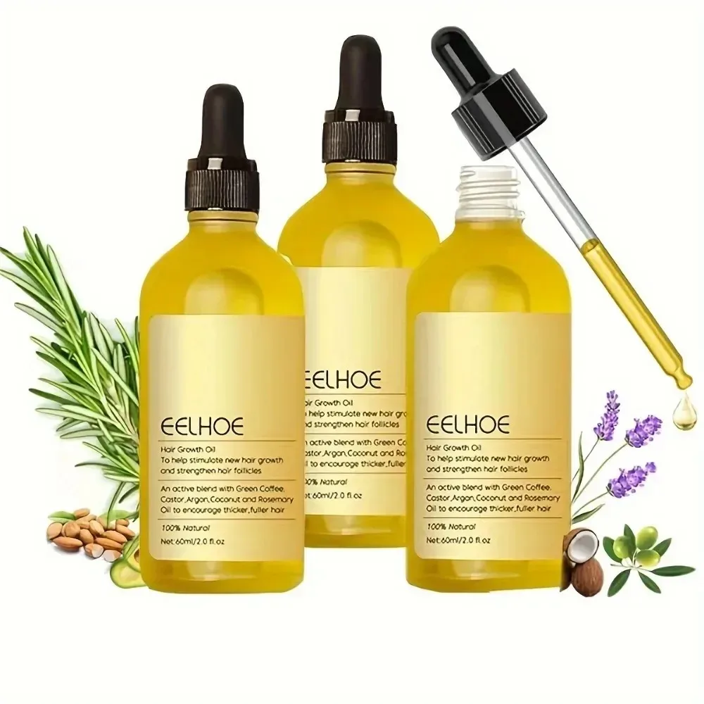 60ml Rosemary Dense Hair Essential Oil Veganic Lavender Repair Hairs Damage Prevent Hair Loss Smooth Hairs Nourish Care Oil hair oil hair essence oil