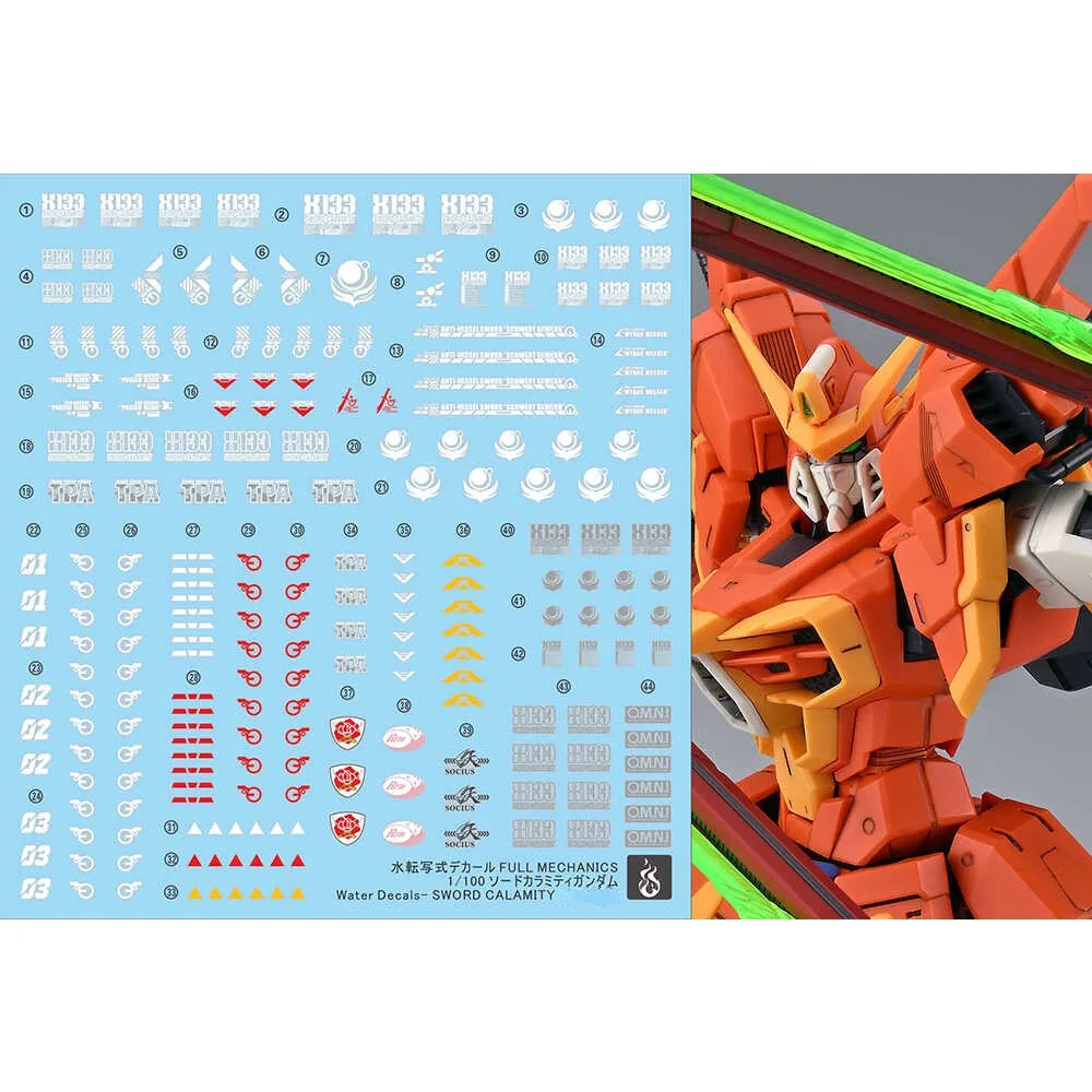 YAN 데칼 PB 한정판 FM GAT-X133 소드 재난 모바일 세트 모델 액션..