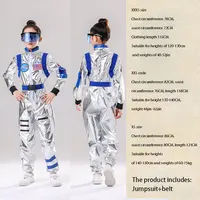 Costume d'astronaute pour enfants, combinaison de pilote spatial pour hommes et femmes, costume d'astronaute scolaire, costume d'halloween 5