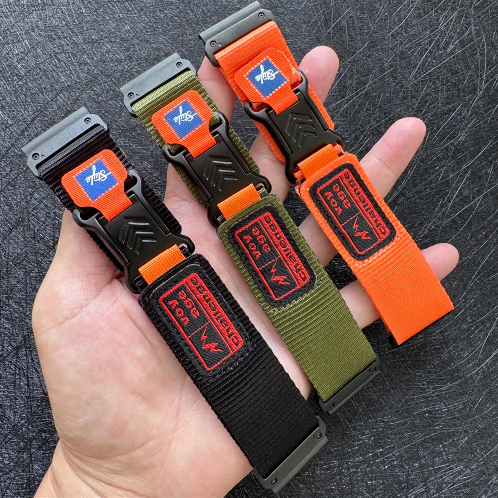 Magnetic Nylon Watch Strap - 22mm/26mm, Versatile and Durable Watch Band