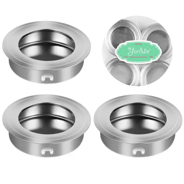 Maniglie Da Incasso Per Porte E Cassetti - 4PCS Acciaio Inox, Diametro 35mm - Foto 6