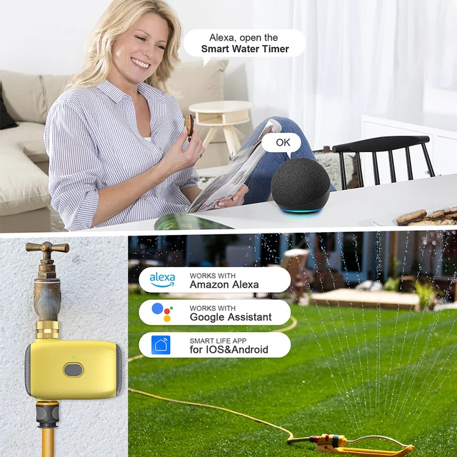 Tuya Smart BT Zigbee APP Control Watering Timer Automatic Drip Irrigation Controller Smart Water Valve Automatic Watering System 6