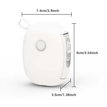 Mini Portable Thermal Printer Bluetooth Wireless Pocket Label Maker Home Study for Android iOS with 1roll Stickable Label Paper 2