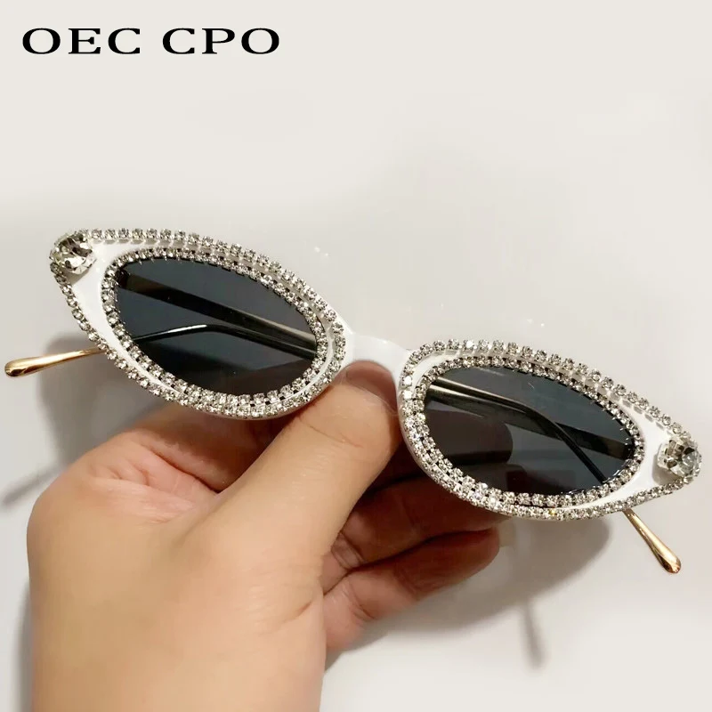 Glamorous Rhinestone Cat Eye Fashion Sunglasses