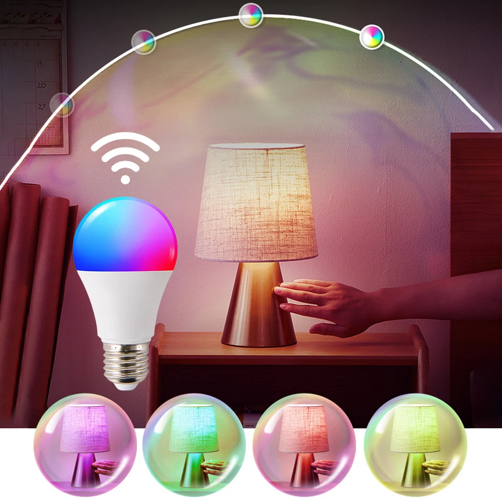 Smart Led Light Bulb Bluetooth Wifi RGB Lamp AC85-265V Remote Group Control Smart Life Spotlight Voice Control Timing Bulb