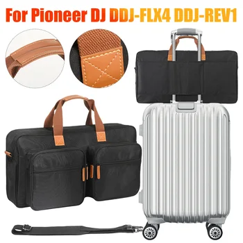 Custodia Protettiva Portatile per Giradischi DJ con Tracolla, Borsa da Trasporto e Stoccaggio Grande Capacità per Pioneer DJ DDJ-FLX4 DDJ-REV1