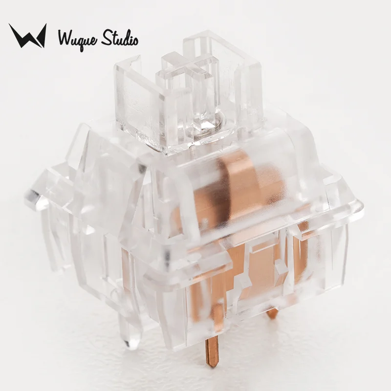 Wuquestudio ws Switch Completo Translúcido Habitação de Computador Haste de Náilon Feedback Linear 35 Pcs Fot Teclado Mecânico Personalizado - Imagem 3