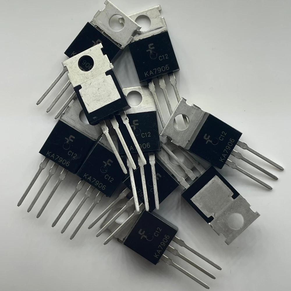 

10PCS/ In-line KA7906TU TO-220 -6V three-terminal voltage regulator KA7906 triode voltage regulator spot