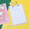 Sanrio A4 Hello Kitty File Clipboard Folder Board Cinnamoroll Kuromi Multifunctional Students office Writing Board Clip Folder 6