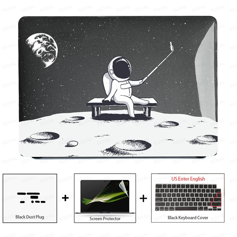 Sleek Laptop Case with Dust Plug, Screen Protector & Keyboard Cover