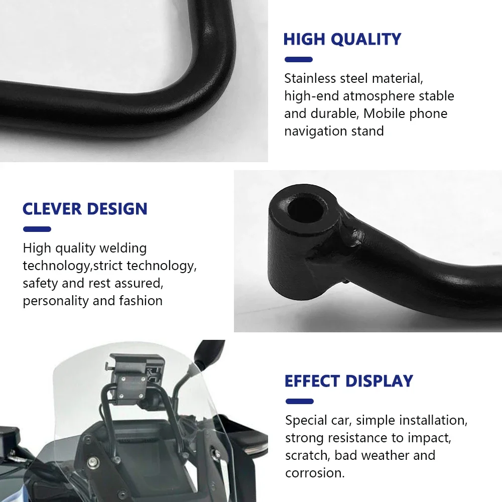 For R1300GS ADV R 1300 GS 2023 2024 Motorcycle Accessories Mobile Phone Navigation Bracket  r1300gs adv GPS Handlebar Support Mo_voghion.com