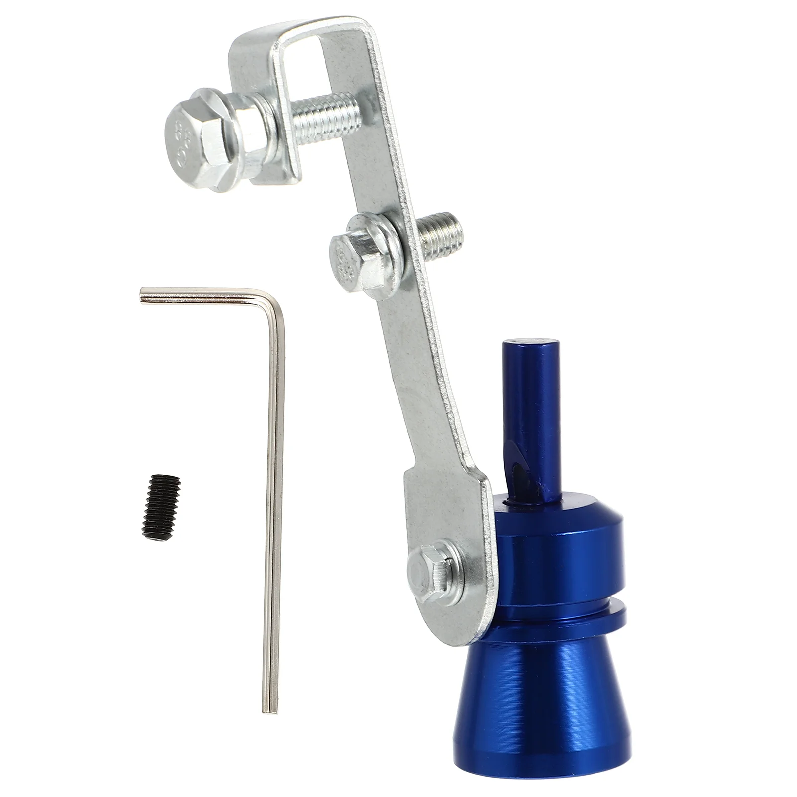 

Aluminum Alloy Car Turbo Sound Exhaust Whistle Pipe Tailpipe Blow-Off Valve Simulator - Size S (Silver)