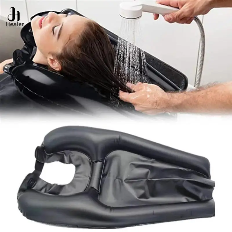 PVC Inflatable Shampoo Basin Portable Shampoo Pad Quickly Inflate Deflate Hair Washing Basin For Pregnant Women Elderly