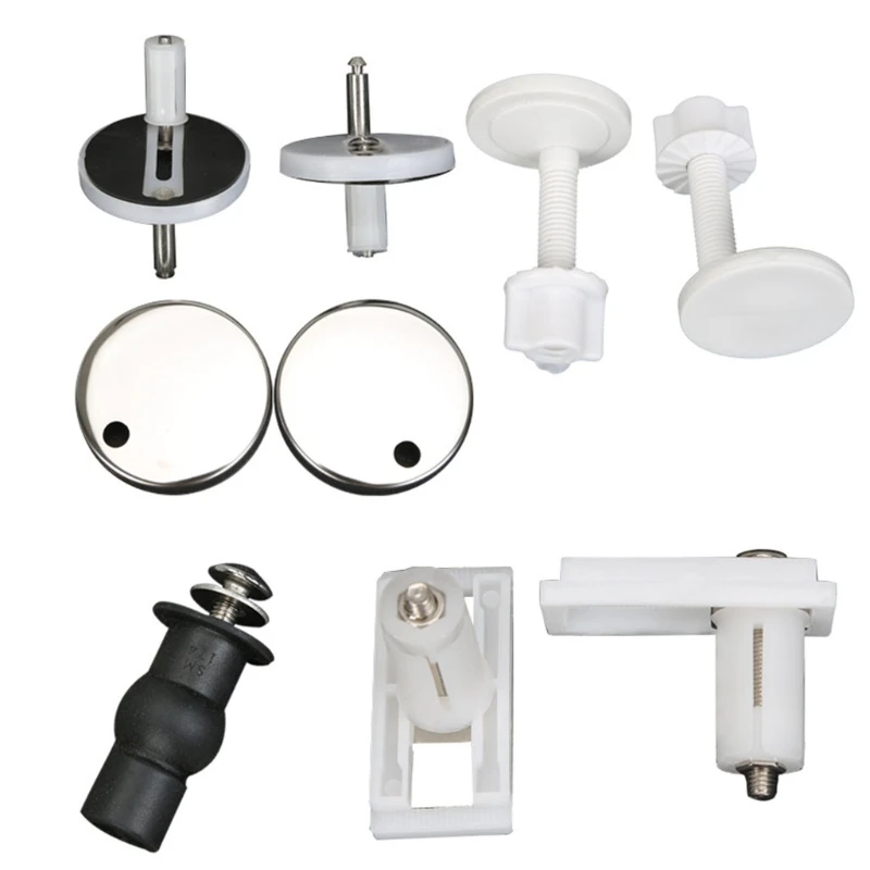 2 Pcs Universal Toilet Lid Screw Toilet Seat Fixing Screwbolts Expansion Screw Kit Toilet Connector Nuts Accessories 2