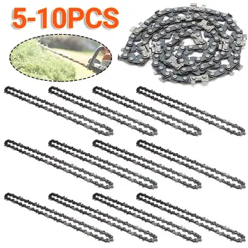 12 Inch Metal Chainsaw Chain 22 Teeth 45 Drive Links Saw Chain Spare Parts 3/8inch Pitch Chainsaw Blades for Wood Branch Cutting