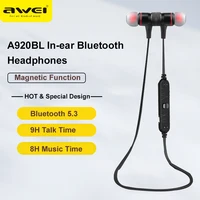 Awei A920BL Bluetooth Wireless Earphone Sport Earbuds HandsFree Headset Earphones Magnetic Function For Mobile Phones Freeship 1
