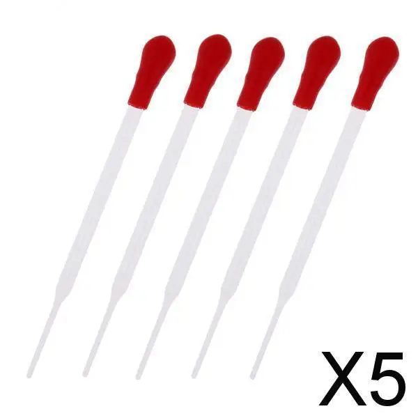 

5x5 шт., пипетки из прозрачного стекла