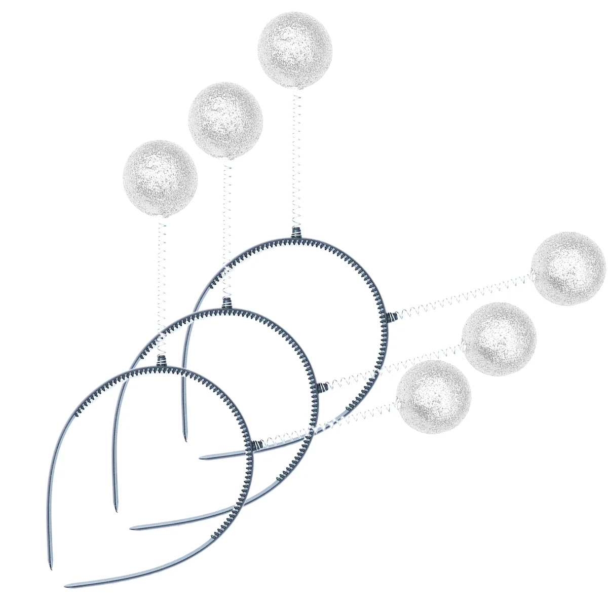 

3 шт., новогодние обручи для волос для девочек
