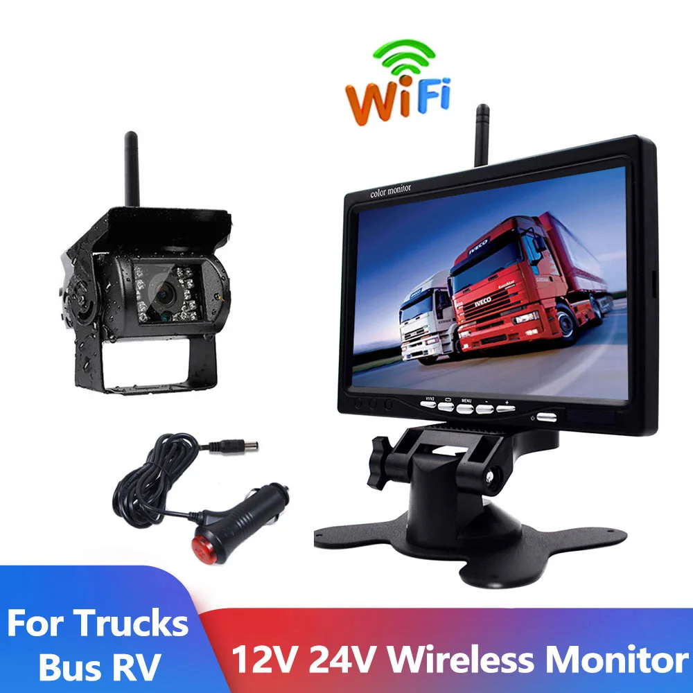 Cámara De Marcha Atrás Para Furgonetas - 7 Pulgadas Monitor TFT - Compatible Con Sprinter, Ducato, Transit, Crafter Y Más