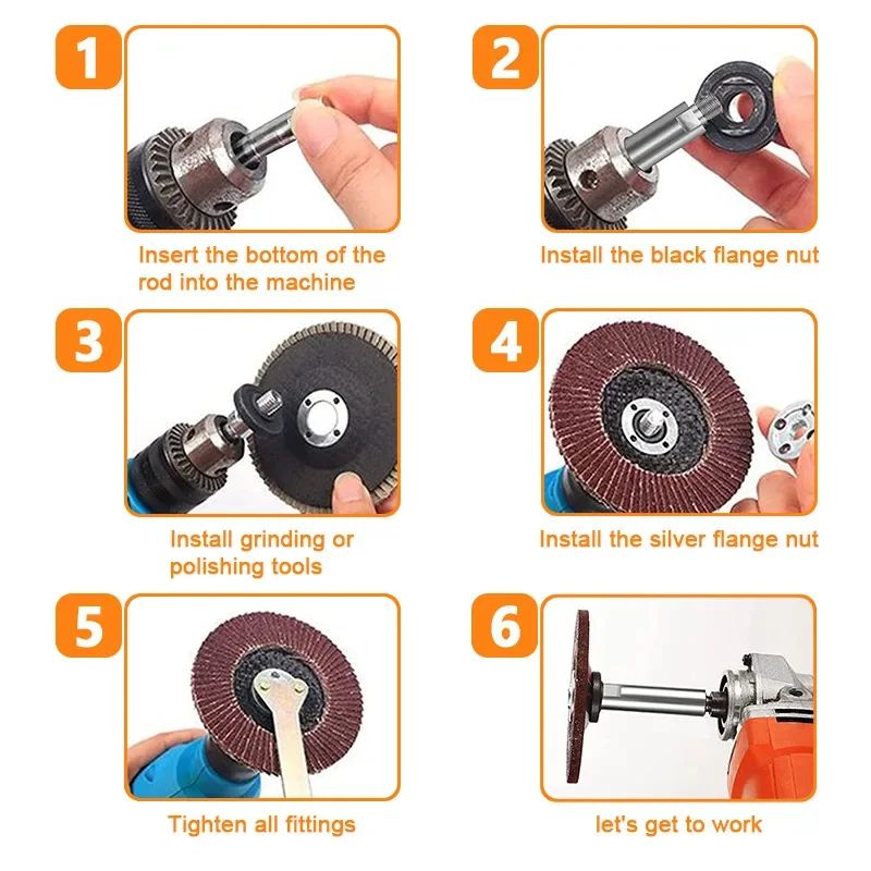 

M10/M14 Connector Adaptor Rotary Polisher Extension Shaft For Car Care Polishing Detailing Accessories Angle Grinder Extension