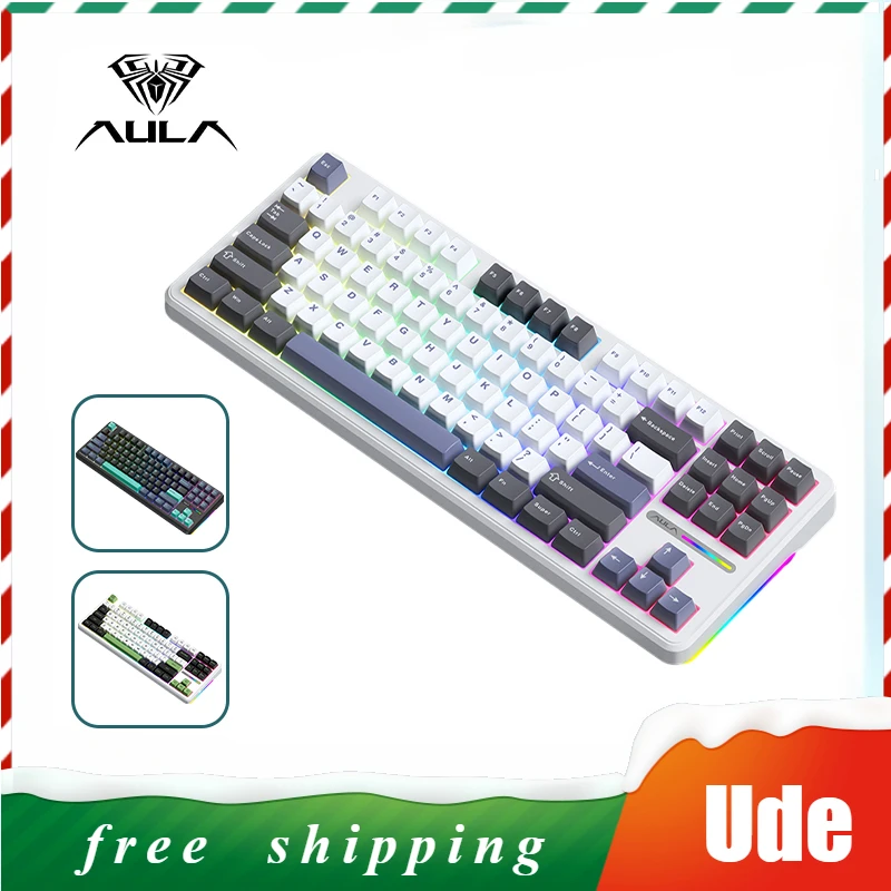 Клавиатура Автоматическая беспроводная, трехрежимная, RGB
