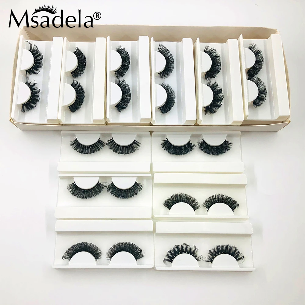Wholesale 5/10/20/30 Pairs Russian Mink Lashes Bulk Wholesale DD Curl