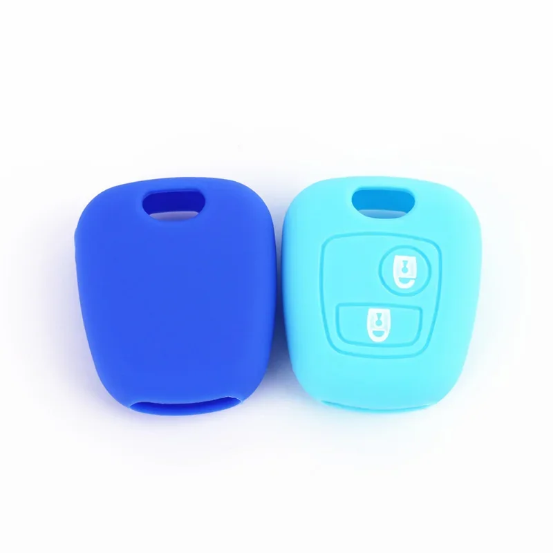 Key case cover key case car key shell Silicone Key Car Case Protector Keys Cover For Peugeot 107 206 207 307 For Citroen C1 C2 C3 C4 Zarra Toyota Aygo Accessories
