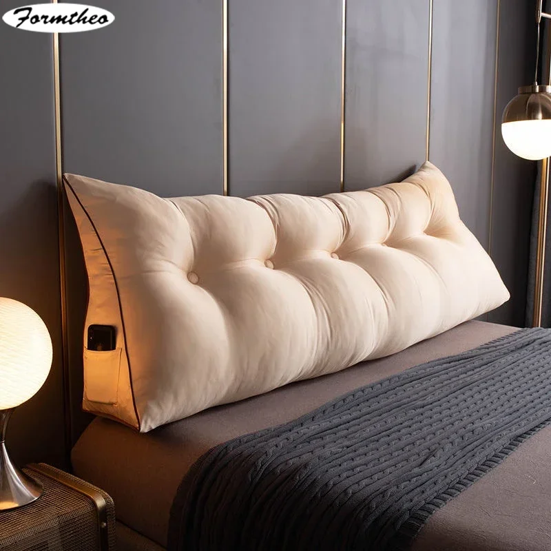 Body Pillow Large Silk Like Cushion Long Pillow Bed Headboard Tatami Backrest