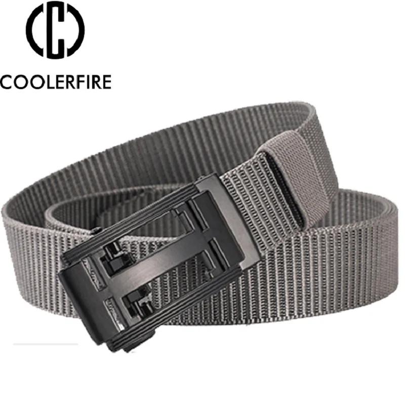 

Men's Automatic Belt Nylon Canvas Webbing Casual Fashion Working Belt Fabric Male Belt for Jeans Designer Cintures for Men ZX010