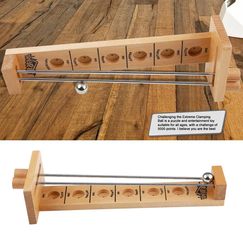 Shoot The Moon Wooden Hockey Toy Family Fun Games Educational Toys Children Attention Hand Eye Coordination Training 3