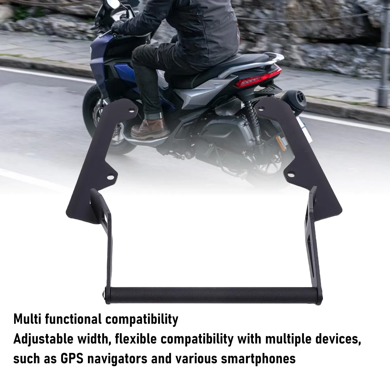 Motorcycle Navigation GPS Pole Mounting Bracket High Strength Metal Replacement for Aprilia SR GT200 GT 200 2022-2025