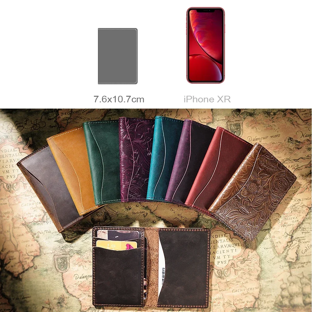 Genuine Leather Credit ID Card Holder Unisex
