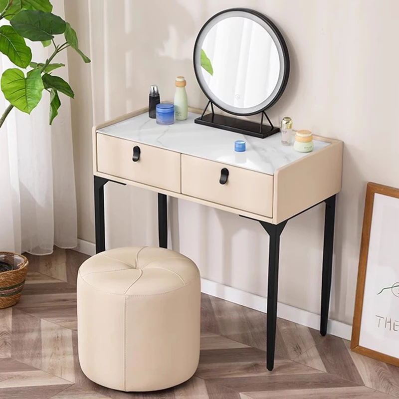 

Narrow Minimal Dressing Table Aesthetic Vintage Side Luxury Dressing Table High End Cabinet Coiffeuse De Chambre Furniture