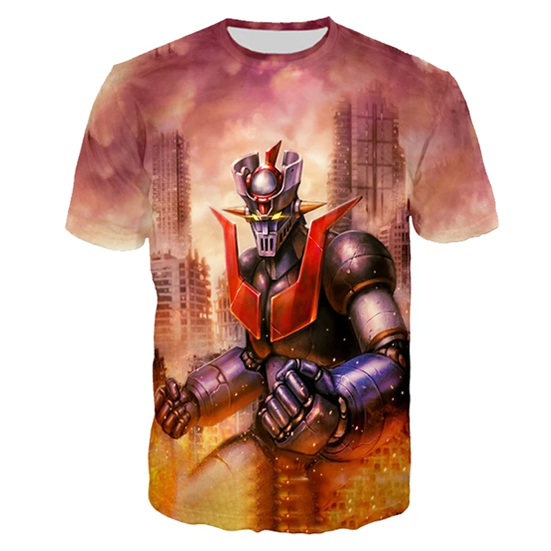 

Cartoon Mazinger Z Graphic T Shirt 3D Printed Men Streetwear Tee Women Fashion Oversized T Shirt Harajuku Kids Boy Tops Clothing