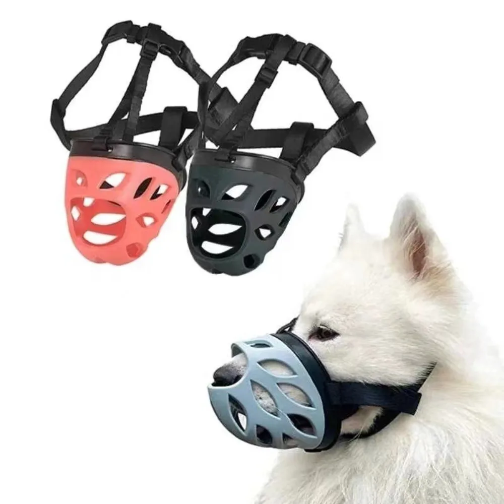 

Adjustable Dog Muzzle for Small Medium Large Dog Lightweight Rubber Muzzle Safe Training Stop Biting Barking Chewing Pet Supplie