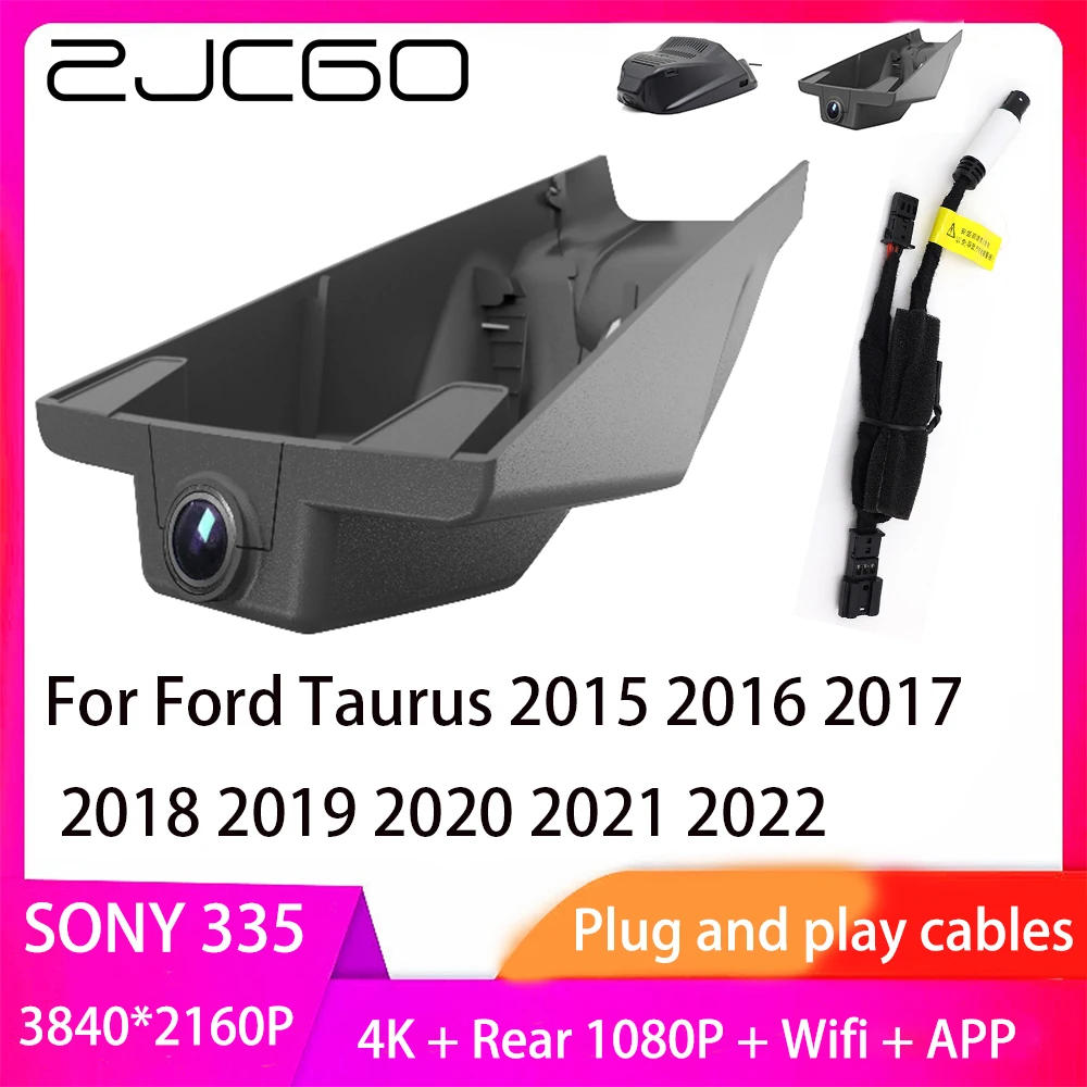 

ZJCGO Plug and Play DVR Dash Cam UHD 4K 2160P Video Recorder for Ford Taurus 2015 2016 2017 2018 2019 2020 2021 2022