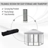 Gazebo 13' X 13' Pop Up Canopy, Hexagonal Canopy Shelter With 6 Zippered Mesh, Event Tent With Strong Steel Frame For Canopy 3