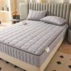 6-Sides Full Enclosed Thicken Fitted Sheet Mattress Cover with Zipper Custom Size Quilted Bed Sheet Anti-mite Mattress Protector 5