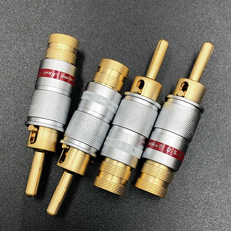 

Audiophile 0600-WF Banana Plug Non-magnetic Treatment OFC Gold-plated Self-locking HiFi Audio Speaker Cable Plug Connector