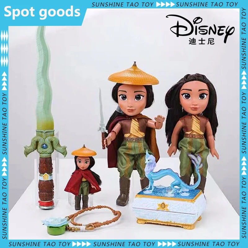 New Disney Sisu Dragon Peluche Raya The Last Dragon Doll Animal Lightable Girl Collana Kids Friend Birthday Birthday Gift