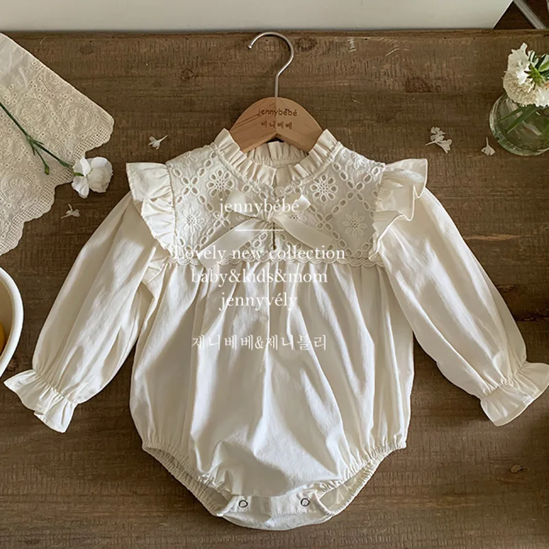 6-9 Month Girl Clothes Baby Girl Plaid Bubble Romper Long Sleeve