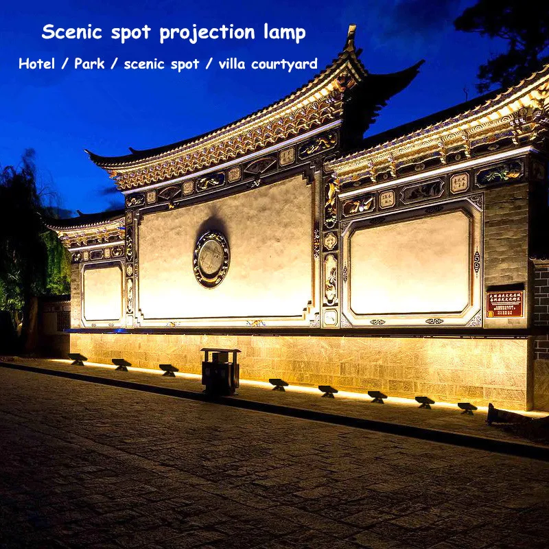 Wall Washer Exterior Wall Spotlight Outdoor Waterproof Super Bright Projection Lamp Garden Landscape Lights Shooting Tree Light