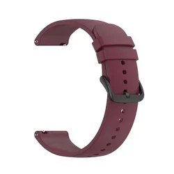 Silicone Sport Strap Band for Smartwatch Wristbands (Claret-Red)