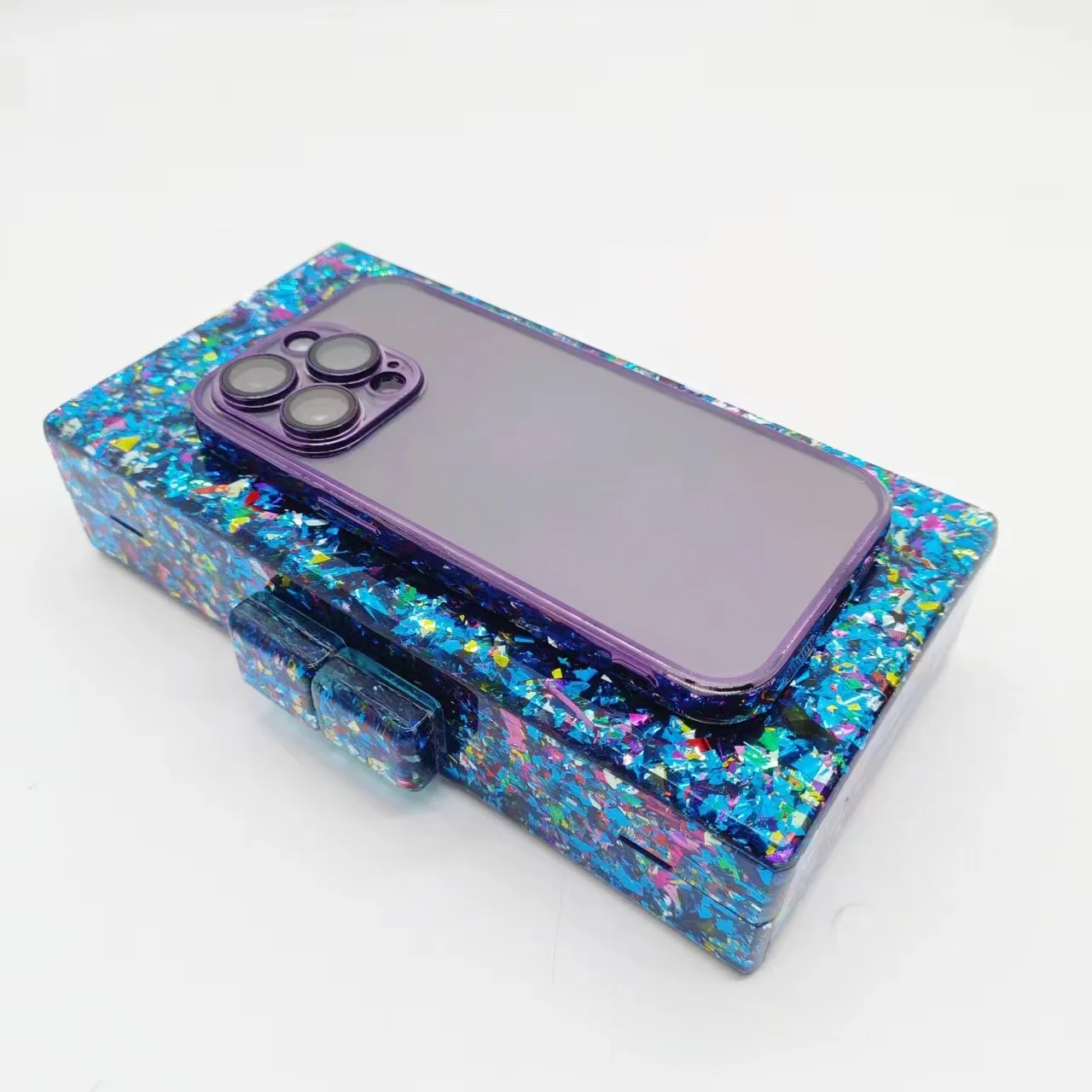 Glitter Retro Pearl Handle Acrylic Bags Women Luxury Colorful Sequins Chain Shoulder Bag For Wedding Party Handbags Chic Purse