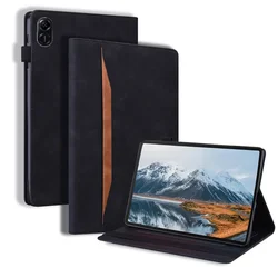 Luxurious Flip PU Leather Wallet Cover for Honor Pad X8b (Black)