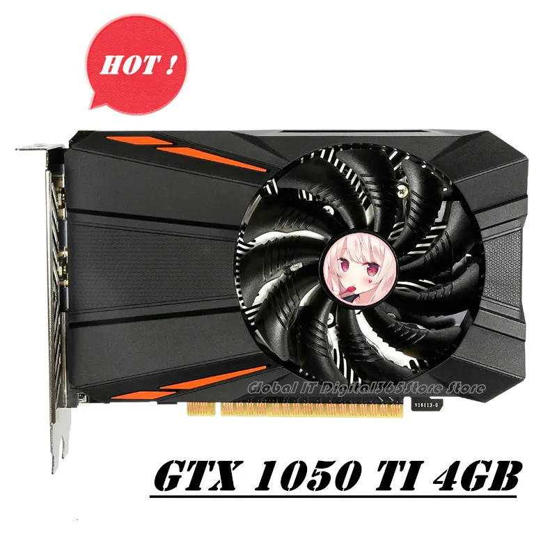 Десктопная Материнская плата GIGABYTE GeForce GTX 1050 Ti 4G GDDR5 GTX1050TI |