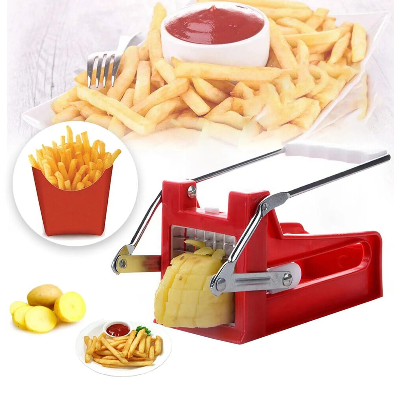 Cutting Potato Machine Multifunction Stainless Steel Cut Manual Vegetable Cutter Tool Potato Cut Cucumber Fruits And Vegetables