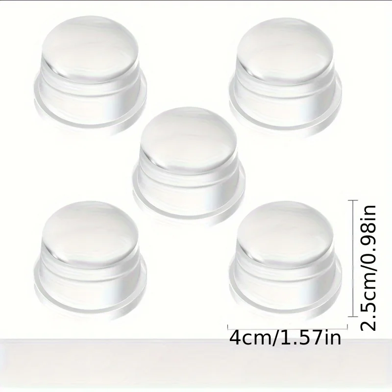 Transparent Silicone Door Stopper No Drill Anti Bump Pad for Office Home Safety Protection Dodgers Door Stop Home Improvement