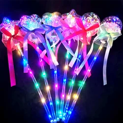 10PCS Fairy Stick Wave Ball Magic Stick Sparkling Ball Push Small Gift Children's Glow Toy Party Supplies Favors
