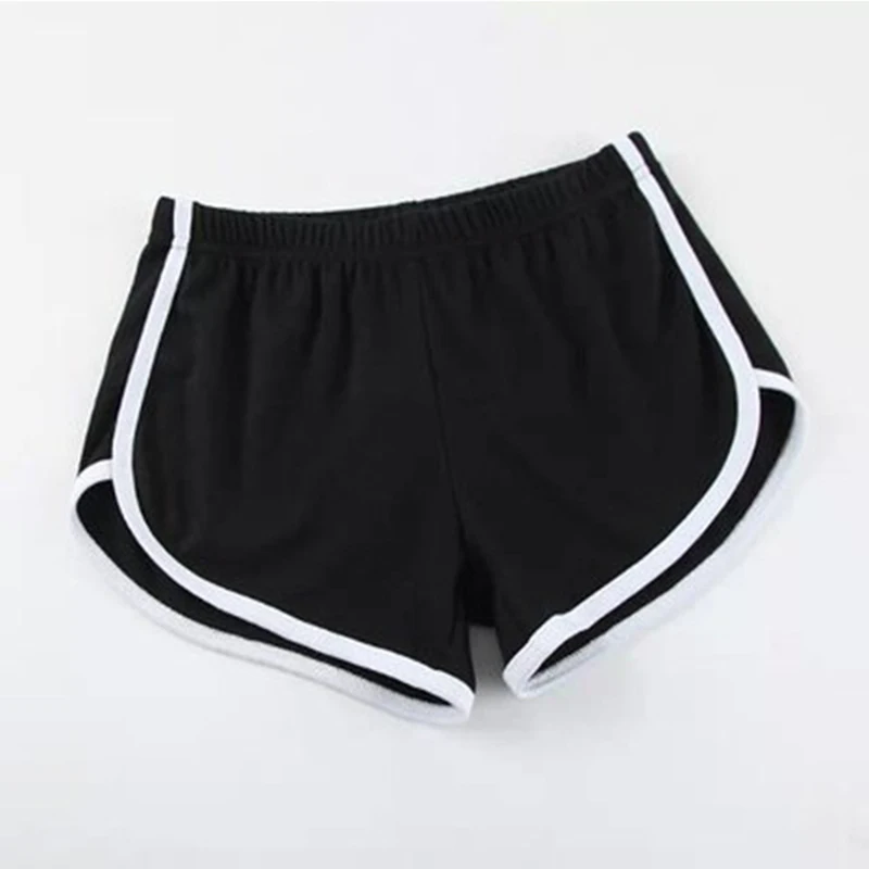 Women Skinny Shorts Solid Sexy Fitness Elastic Waist Shorts Female 2021 Summer Yoga Bodybuilding Seamless Beach Short Pants